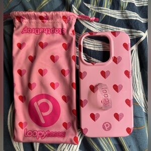 Sweetheart Sparkle iPhone 15 Pro Loopy Phone Case